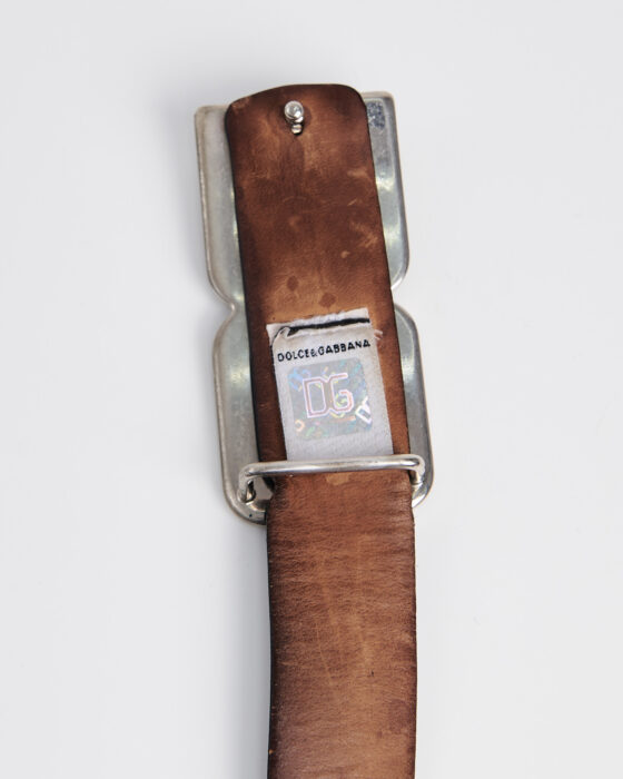 Кожаный ремень Dolce&Gabbana Dolce & Gabbana — фото 3