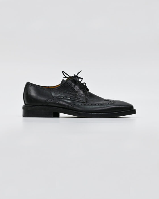Классические мужские туфли Pollini с удлиненным мысом 90-s — изображение 7