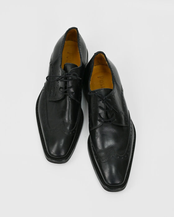 Классические мужские туфли Pollini с удлиненным мысом 90-s — изображение 2