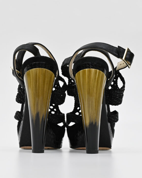 Босоножки из плетёной кожи Jimmy Choo 00-s — изображение 5