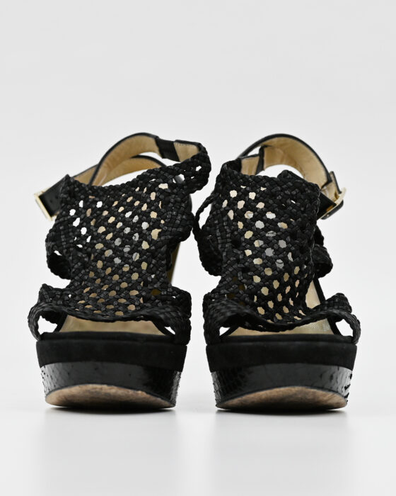Босоножки из плетёной кожи Jimmy Choo 00-s — изображение 4