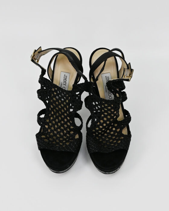 Босоножки из плетёной кожи Jimmy Choo 00-s — изображение 3