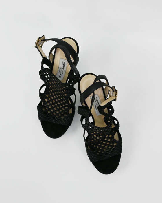 Босоножки из плетёной кожи Jimmy Choo 00-s — изображение 2