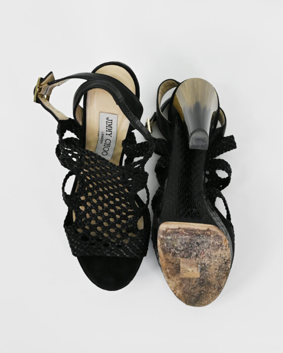 Босоножки из плетёной кожи Jimmy Choo 00-s — изображение 6