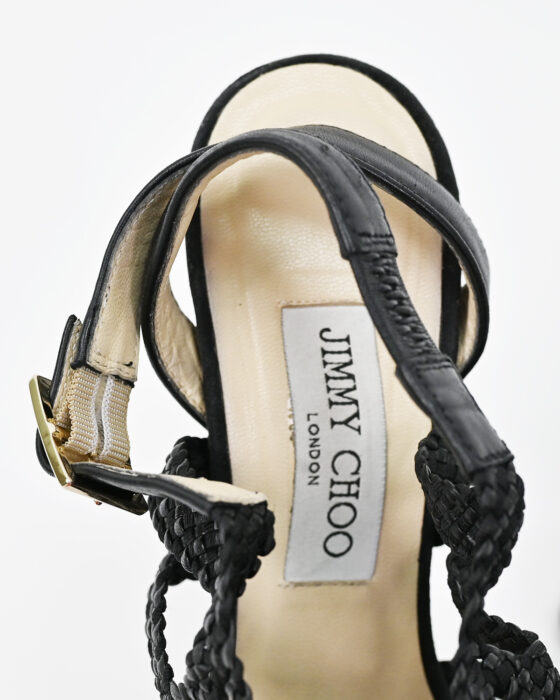 Босоножки из плетёной кожи Jimmy Choo 00-s — изображение 10