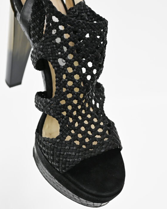 Босоножки из плетёной кожи Jimmy Choo 00-s — изображение 7