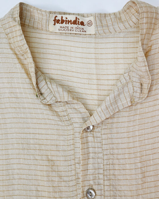 Шелковая рубашка Fabindia 80-s — изображение 3
