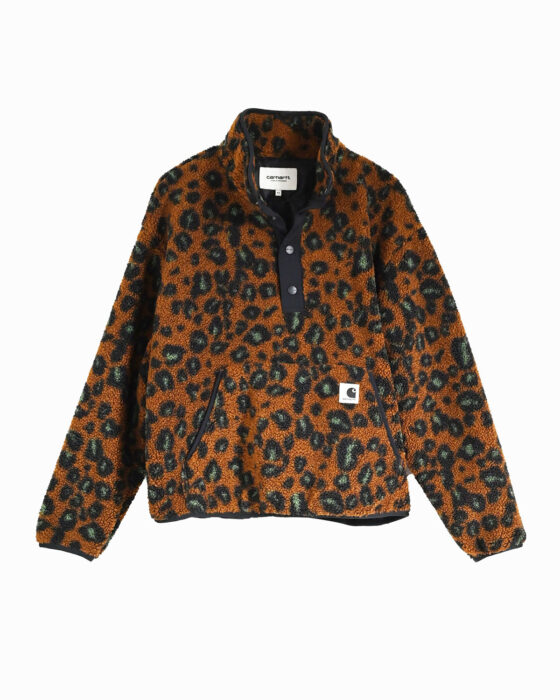 Теплая толстовка-анорак с леопардовым принтом Carhartt 00-s — изображение 2