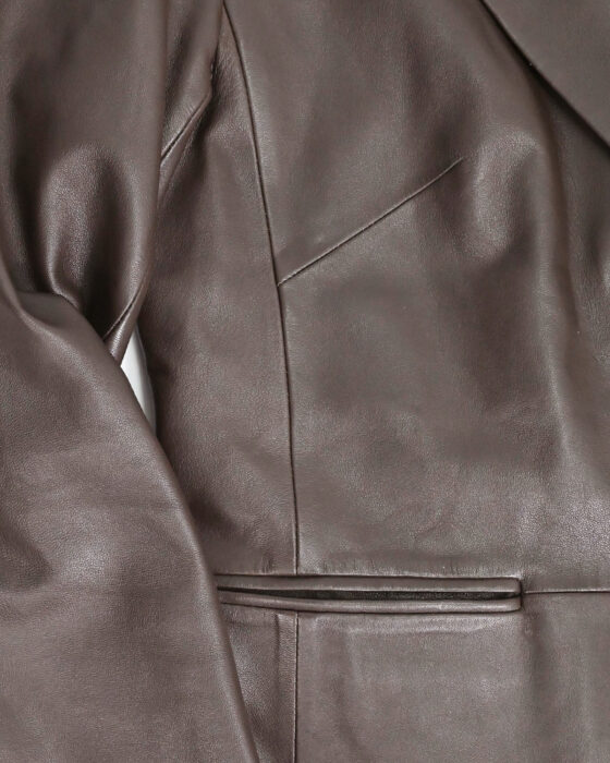 Кожаная куртка пиджак Lalique 90-s — изображение 2