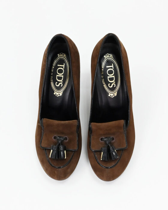 Туфли Tod’s из натуральной замши 00-s — изображение 4