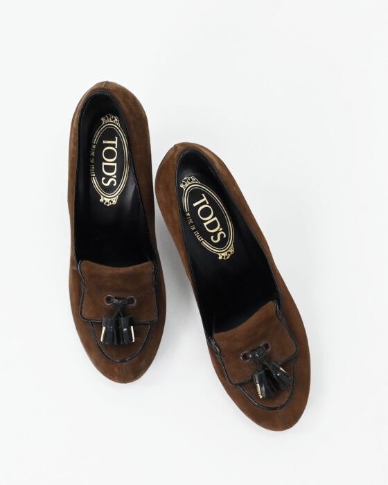 Туфли Tod’s из натуральной замши 00-s — изображение 6