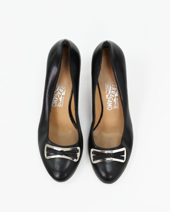 Женские туфли с бантом Salvatore Ferragamo 90-s — изображение 4