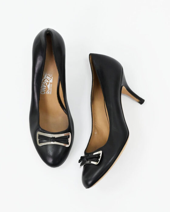 Женские туфли с бантом Salvatore Ferragamo 90-s — изображение 2