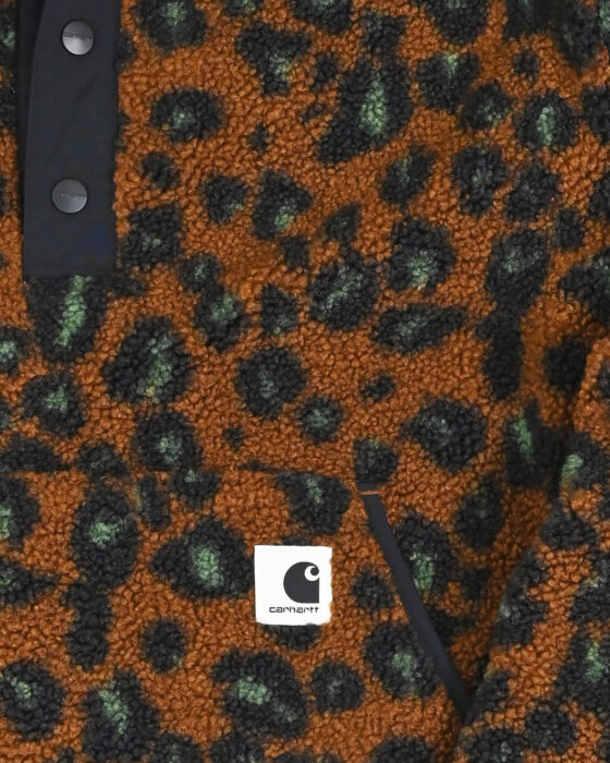 Теплая толстовка-анорак с леопардовым принтом Carhartt 00-s — изображение 3