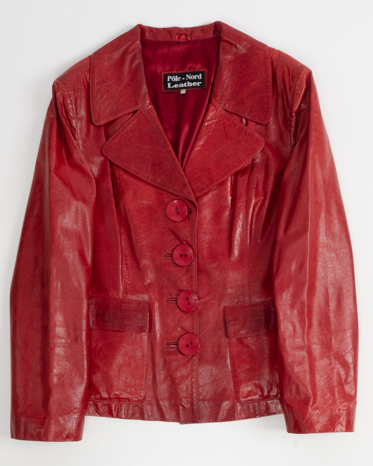 Винтажный кожаный жакет Pôle-Nord Leather
