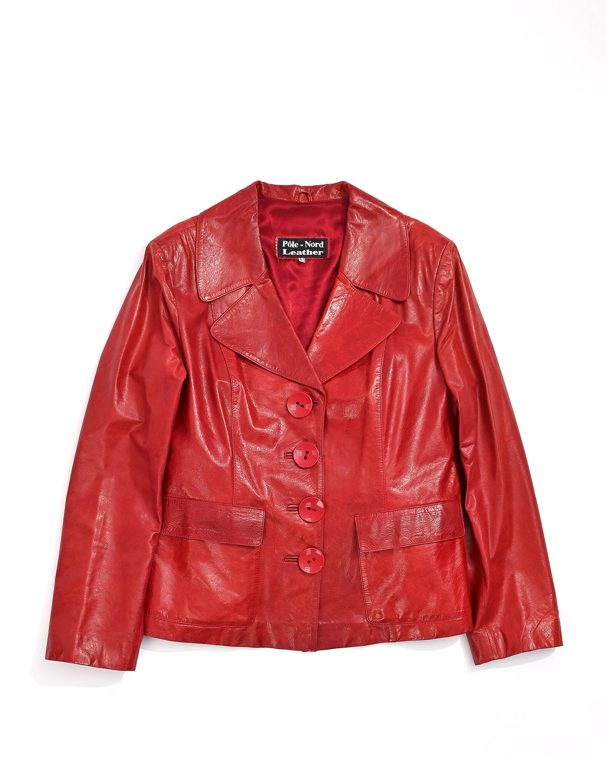 Винтажный кожаный жакет Pôle-Nord Leather