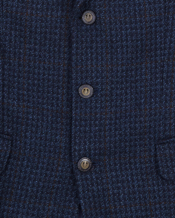 Пиджак из шерсти и кашемира 90-s Kaleva Classic — фото 4