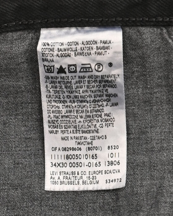 Джинсы Levi’s 501 Black Denim Levi’s — фото 4