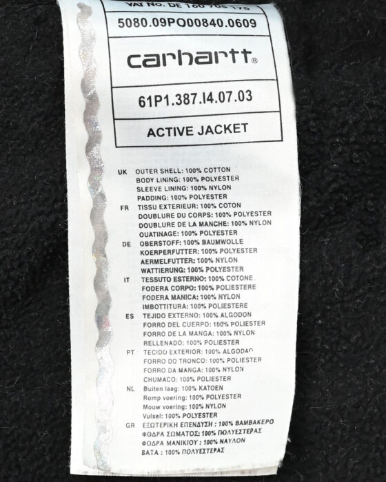 Куртка Carhartt Active Jacket в синюю клетку — изображение 3
