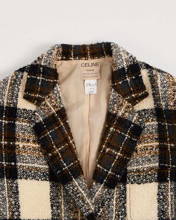 Твидовый жакет из шерсти CELINE Céline — фото 3