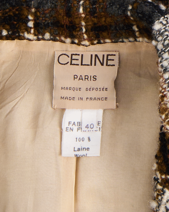 Твидовый жакет из шерсти CELINE Céline — фото 6