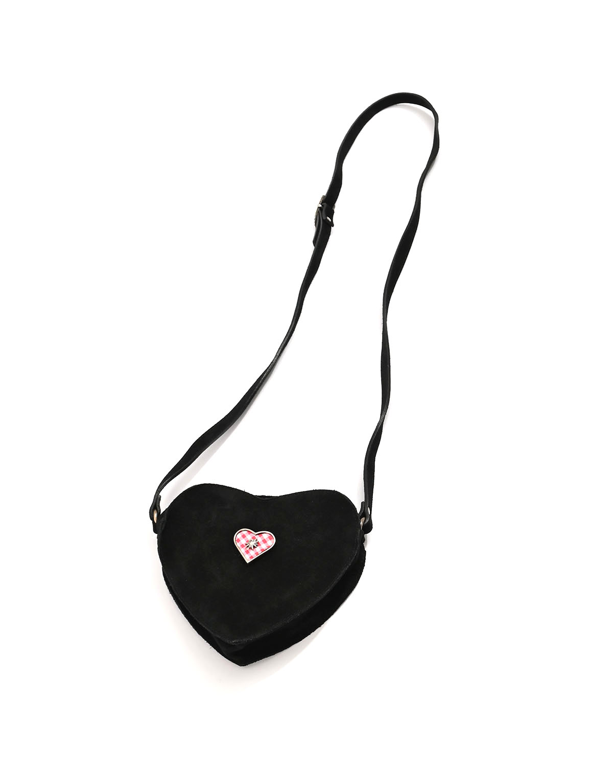 Винтажная замшевая сумка-сердце — изображение 2