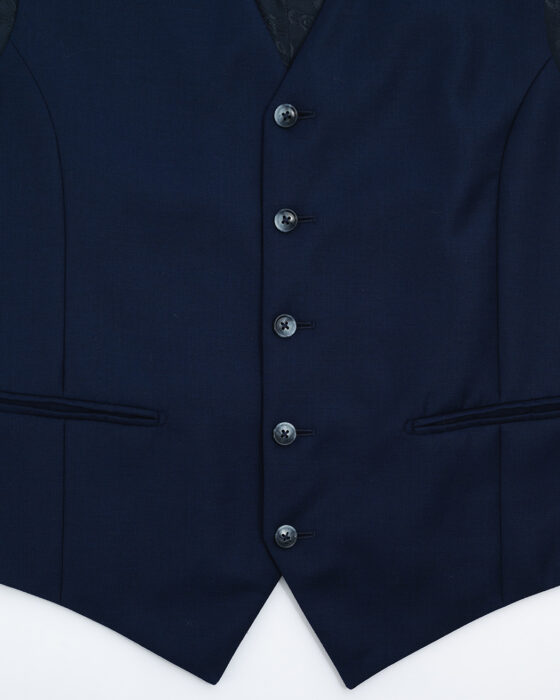 Темно-синий костюм тройка Reda Reda — фото 8