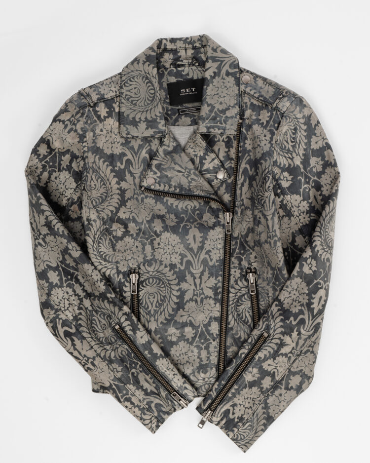 Кожаная куртка с узором SET Urban Deluxe