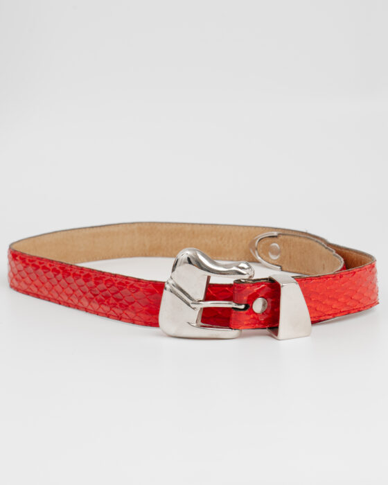 Ремень с фактурой рептилии