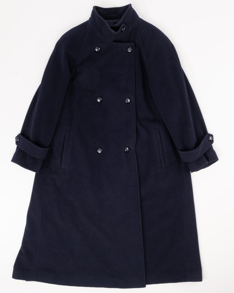 Темно-синее пальто Dinomoda из шерсти