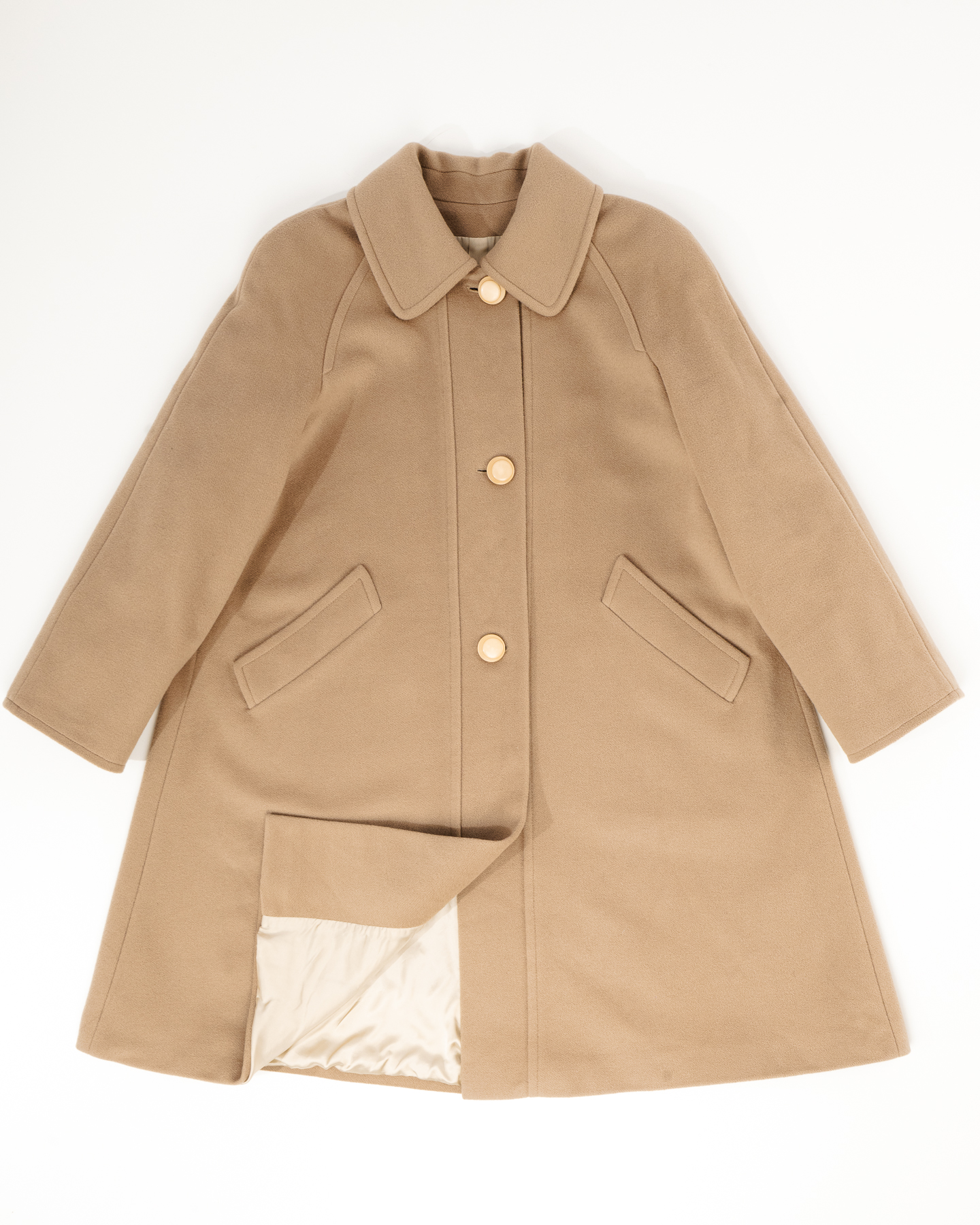 Пальто из чистой шерсти De Catex