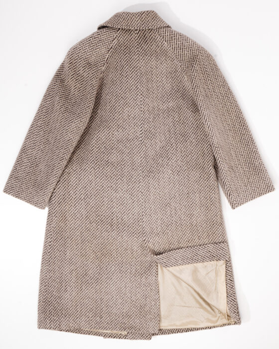 Пальто в ёлочку из мягкой шерсти — фото 3