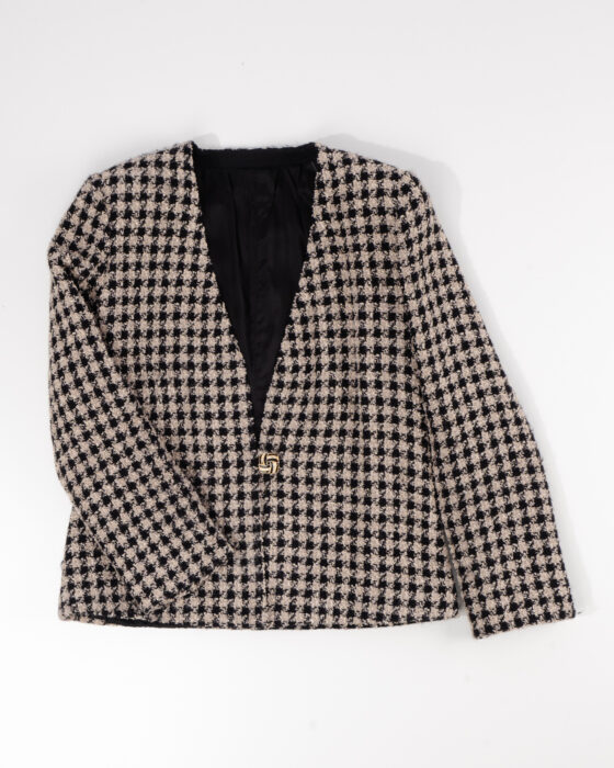 Шерстяной жакет с фактурным узором