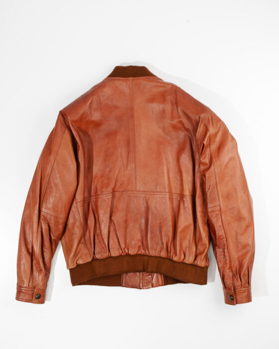 Кожаная куртка-бомбер — фото 2