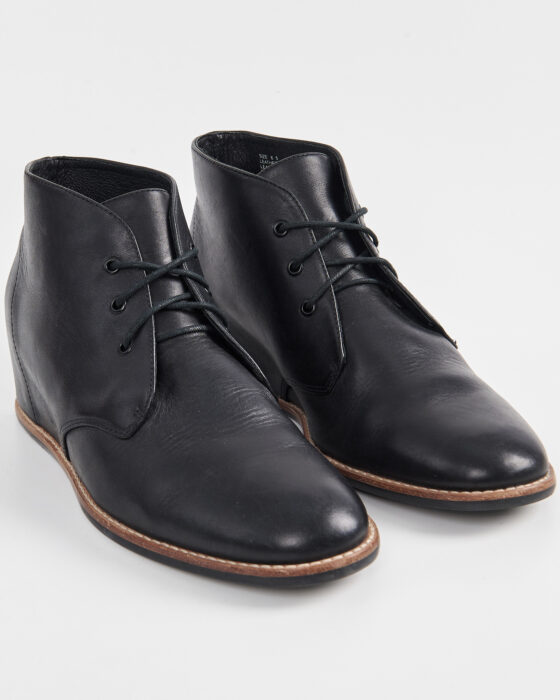 Ботинки из натуральной кожи на платформе — фото 3