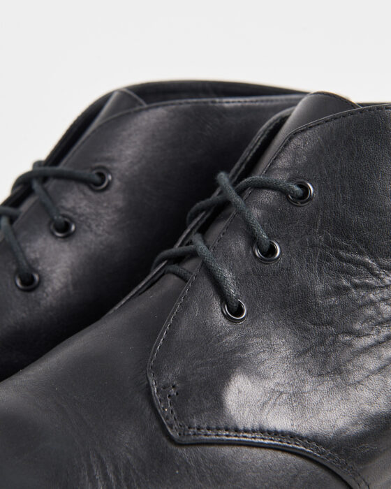 Ботинки из натуральной кожи на платформе — фото 5