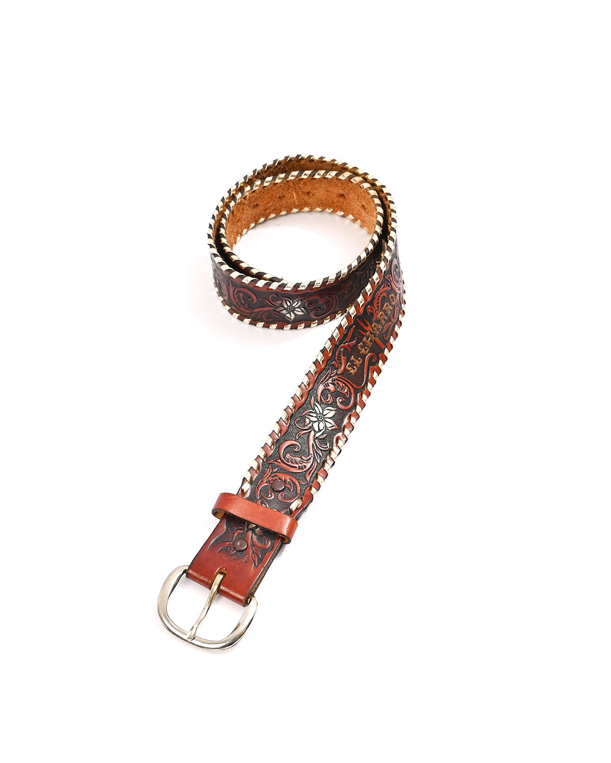 Плетёный ремень из натуральной кожи — изображение 2