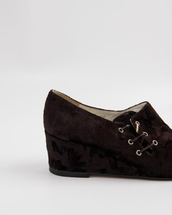 Винтажные ботильоны на танкетке — фото 2