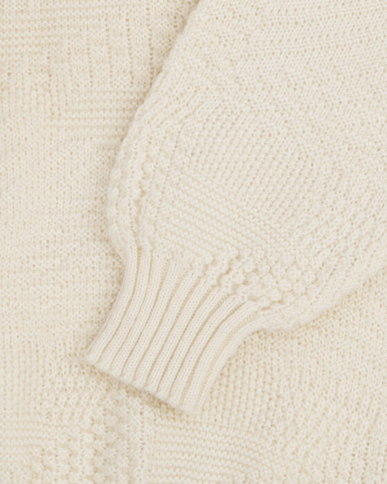 Шерстяной молочный свитер — фото 3