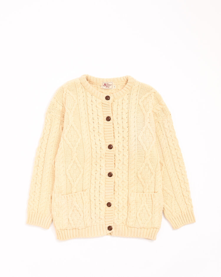 Кардиган молочный из шерсти