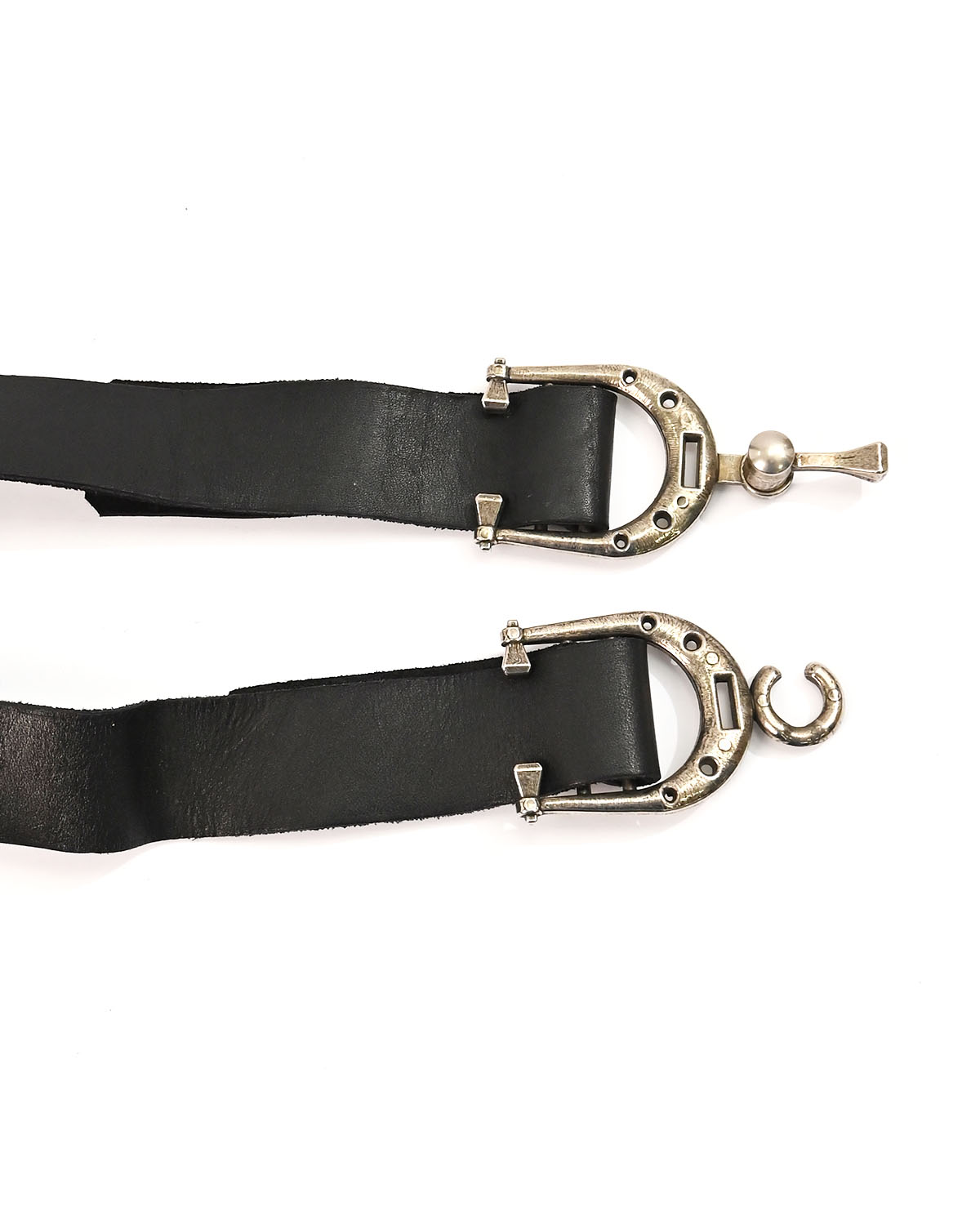 Винтажный ремень с серебристой фурнитурой — изображение 3