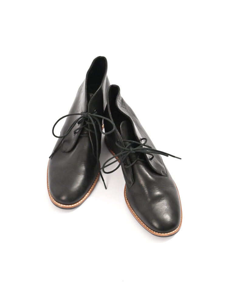 Ботинки из натуральной кожи на платформе