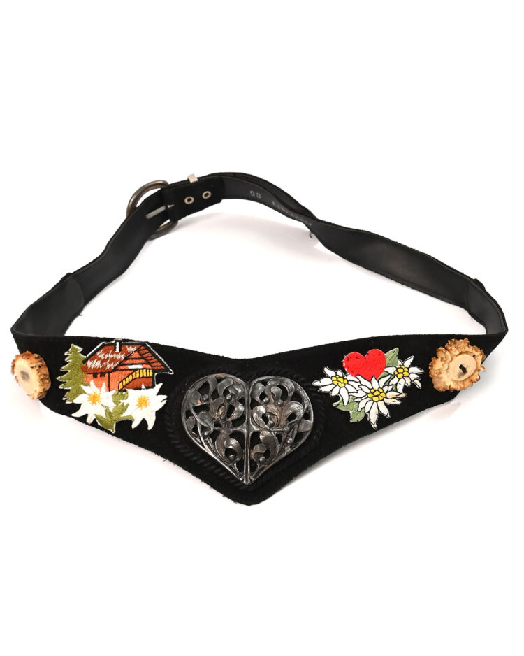 Кожаный ремень в альпийском стиле