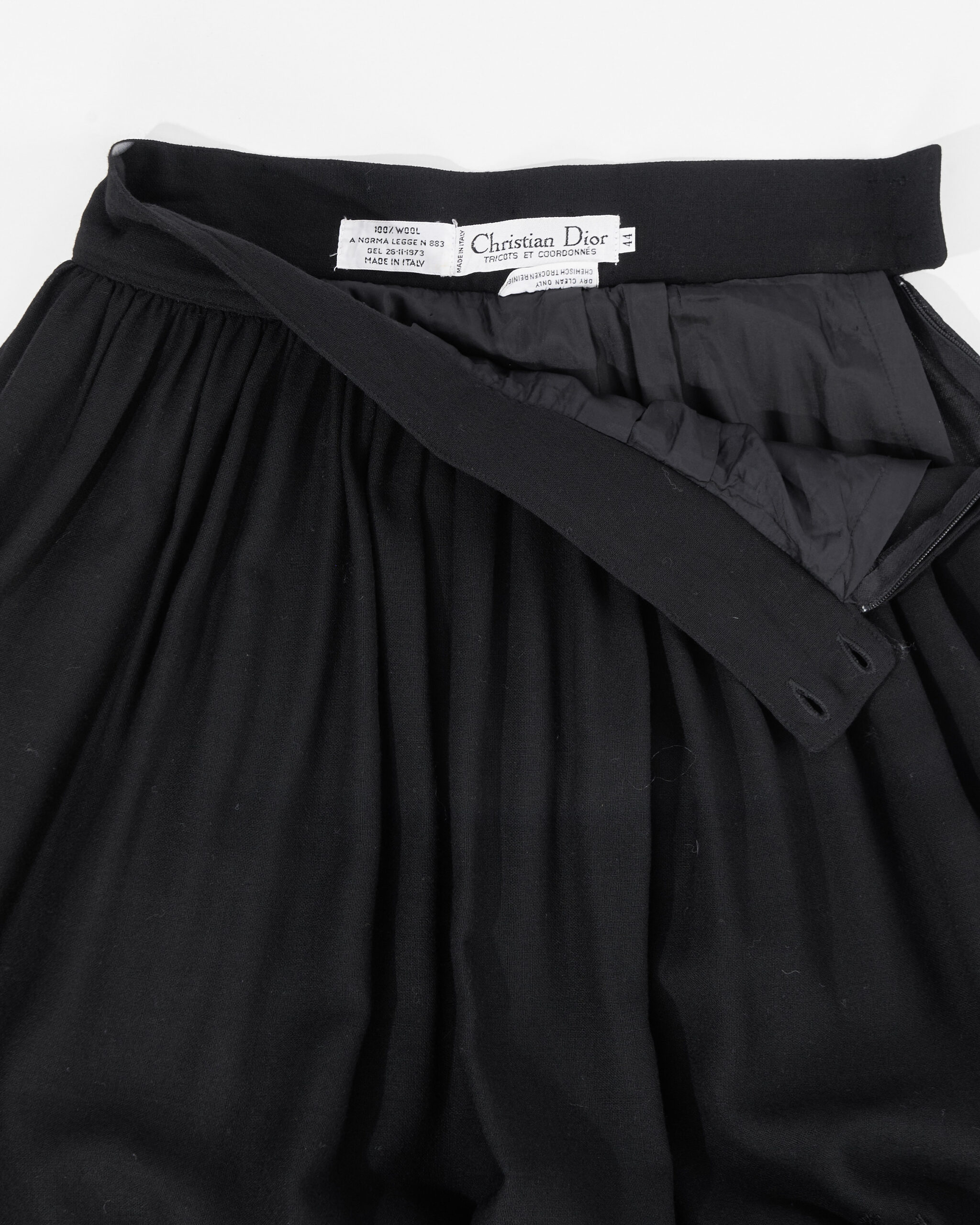 Юбка Christian Dior из шерсти — изображение 3