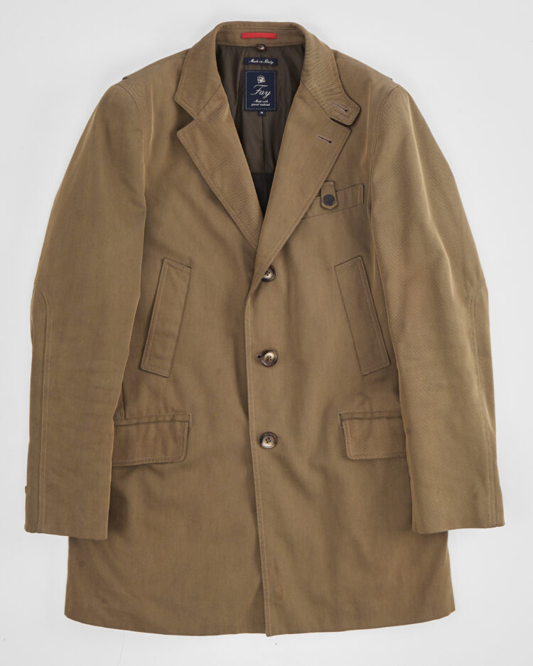 Плащ из хлопка Fay унисекс