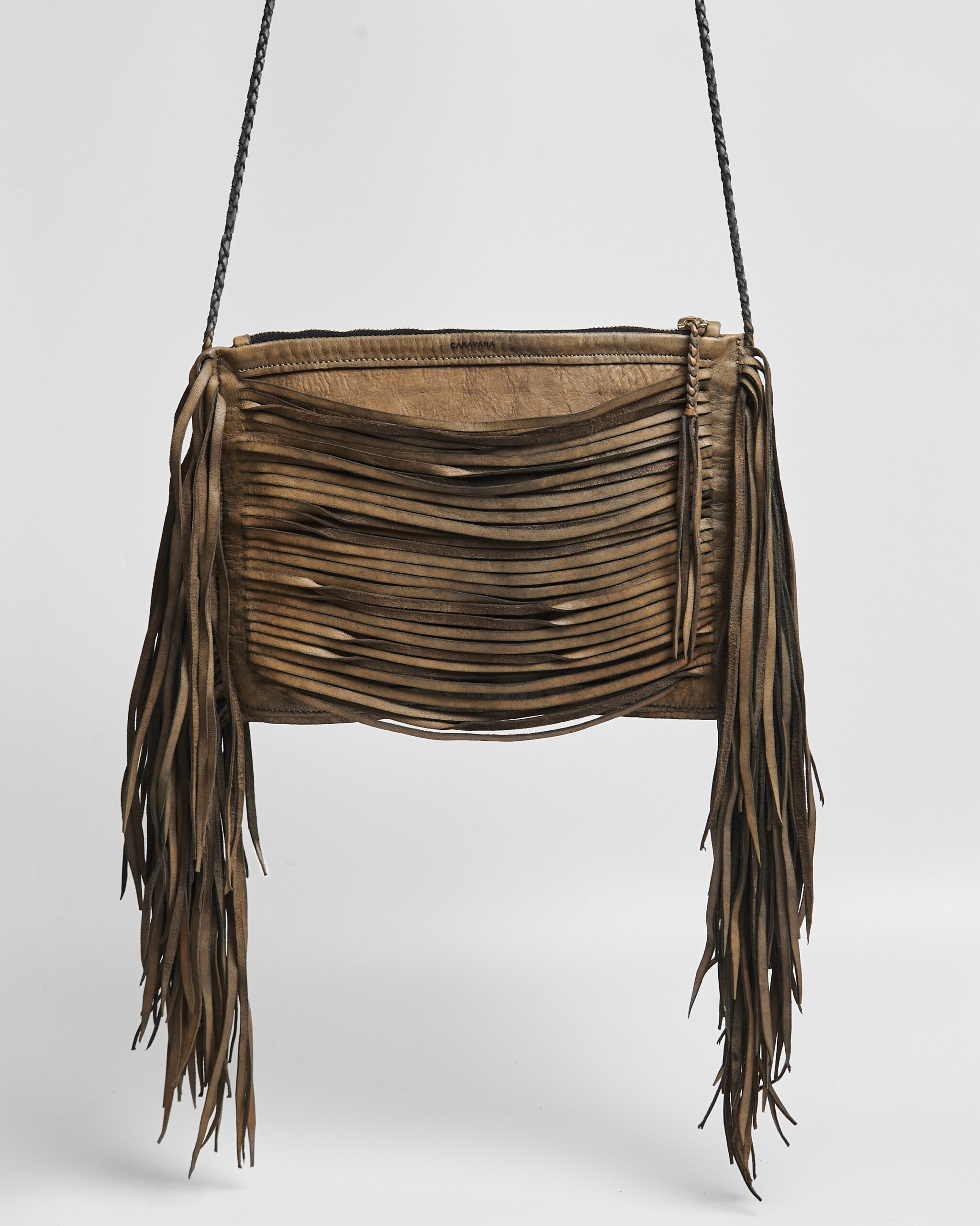 Сумка Caravana из натуральной кожи с бахромой