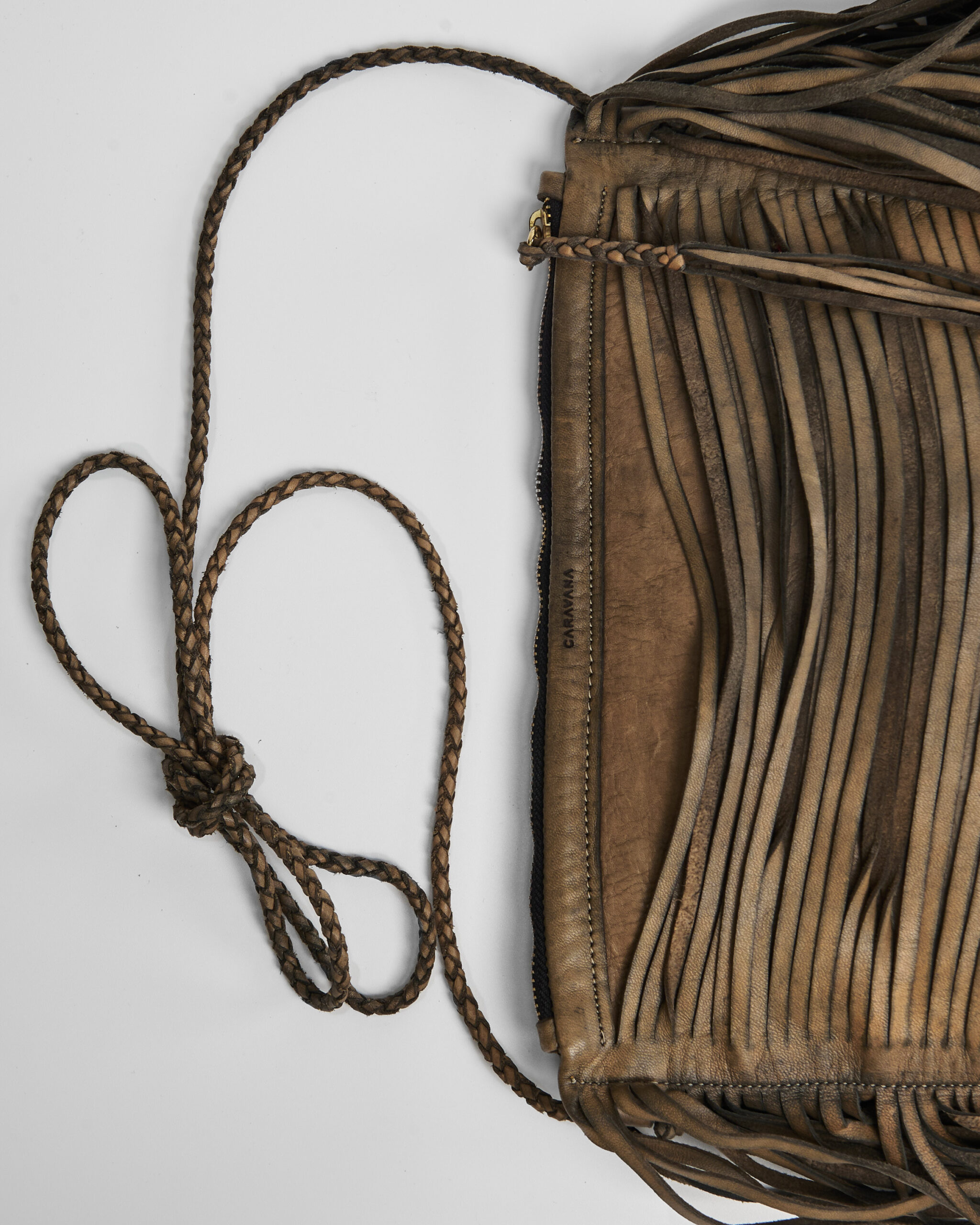 Сумка Caravana из натуральной кожи с бахромой — изображение 5