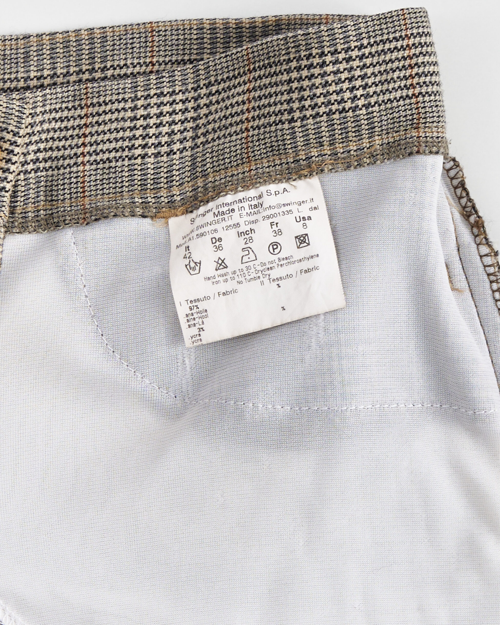 Брюки в клетку Fendi — изображение 4