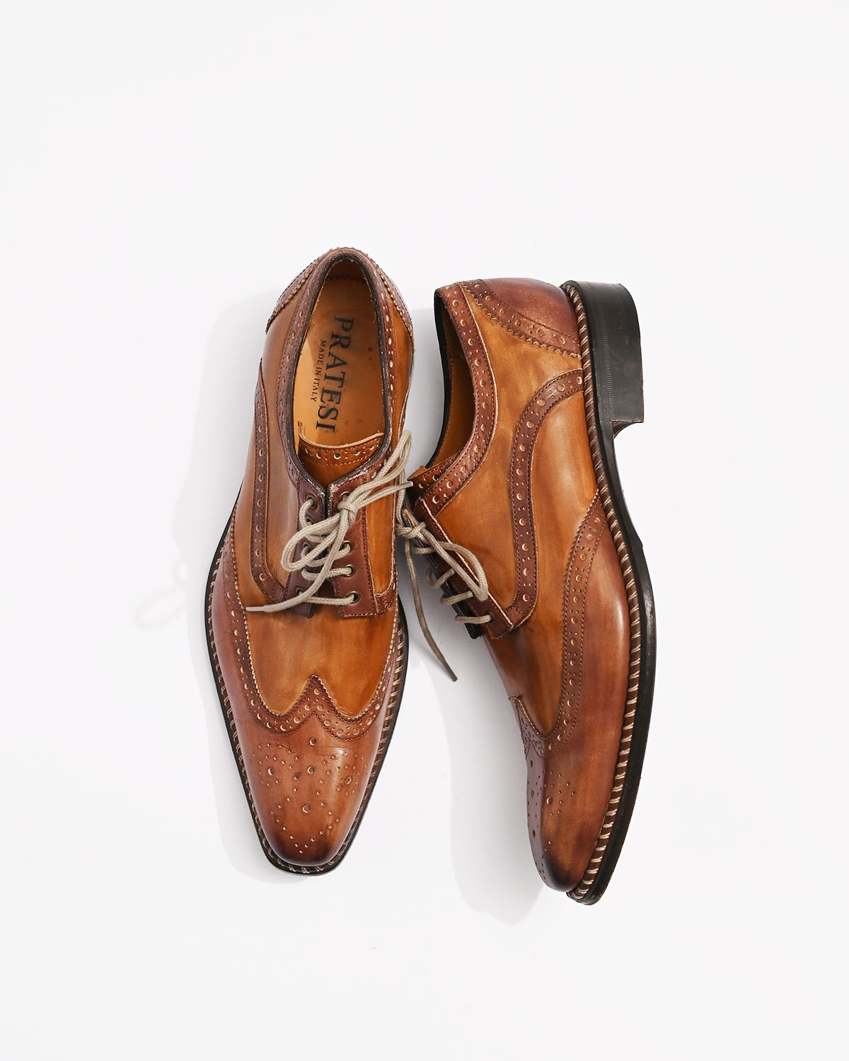 Винтажные броги Pratesi Made in Italy — изображение 4