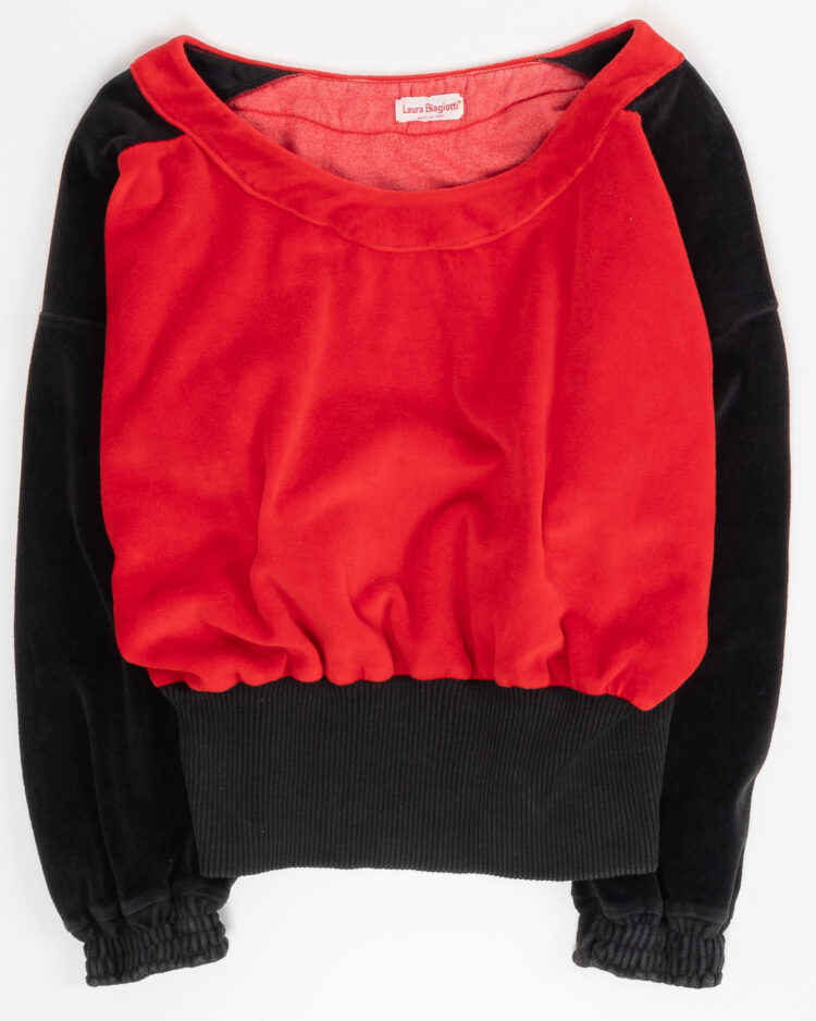 Бархатный свитшот Laura Biagiotti